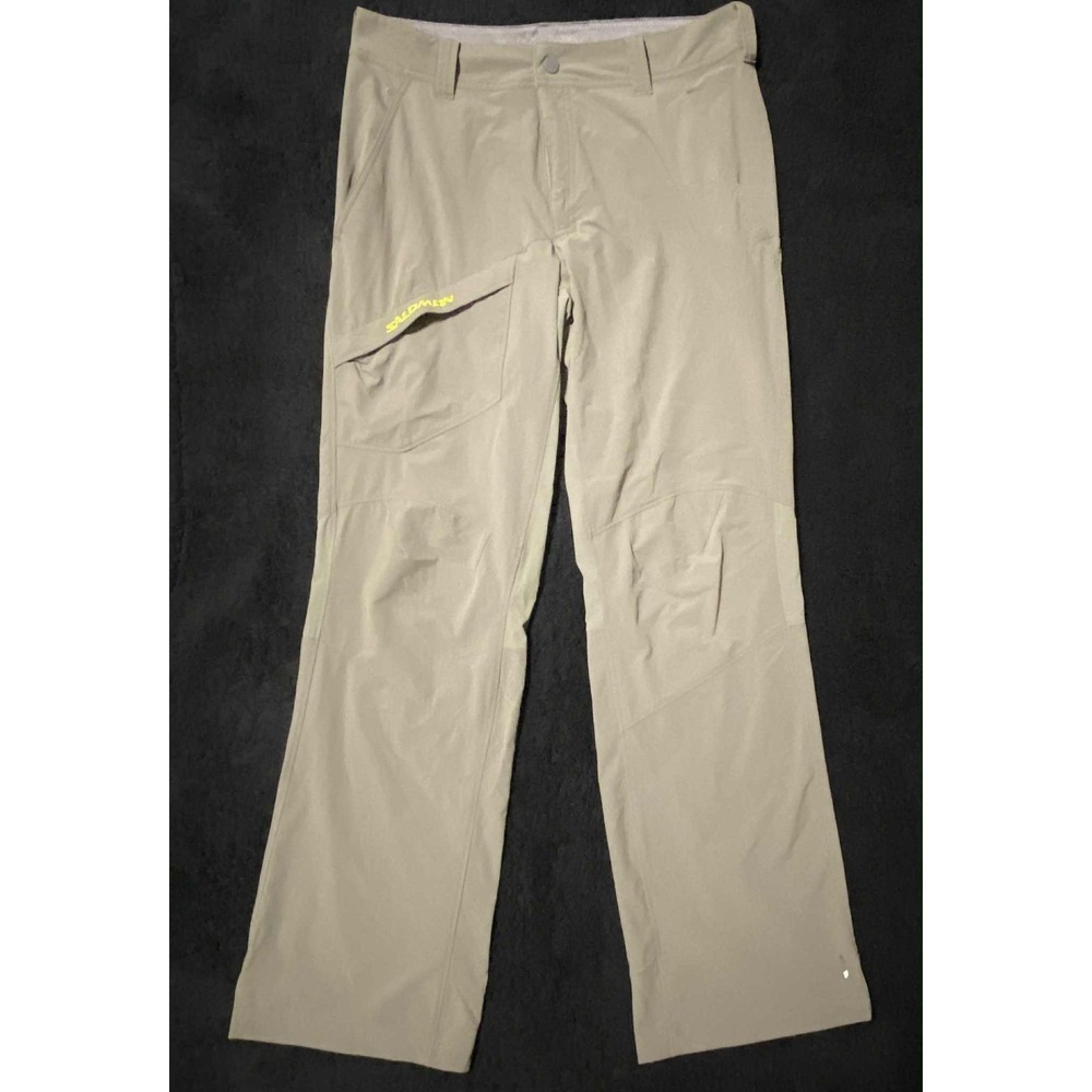 Salomon‎ Mens Hiking Pants 32 Beige Outdoor Lightweight Activewear